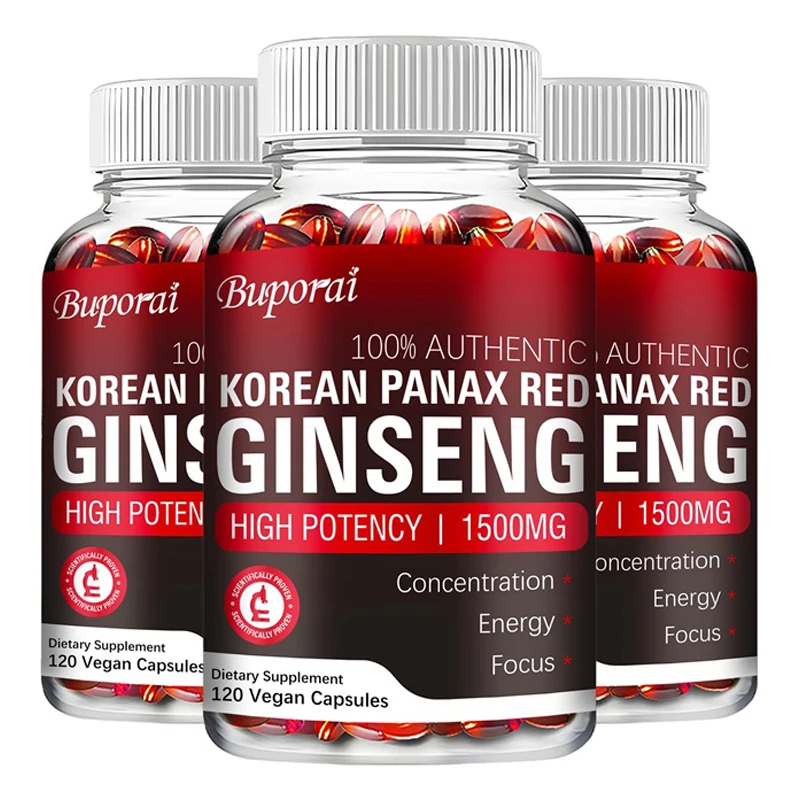Ginkgo Biloba Extract - Capsule di ginseng Panax rosso coreano: