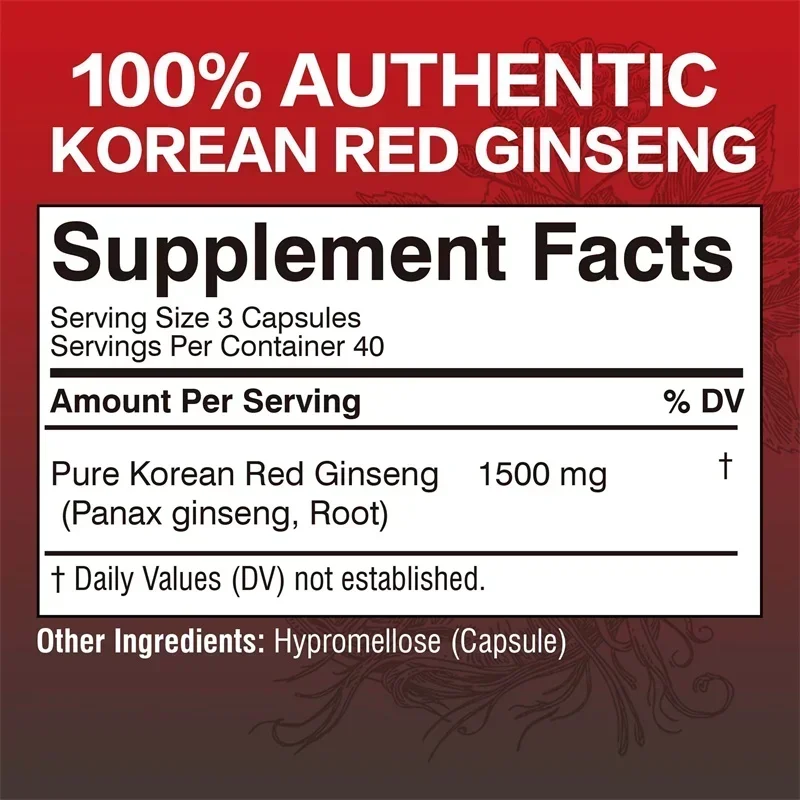 Capsule di ginseng Panax rosso - Ginkgo Biloba Extract recensione e prezzo