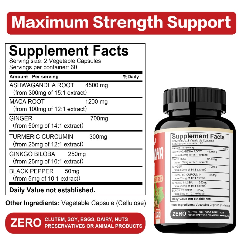 Integratori di Ashwagandha e M - Ginkgo Biloba Extract recensione e prezzo